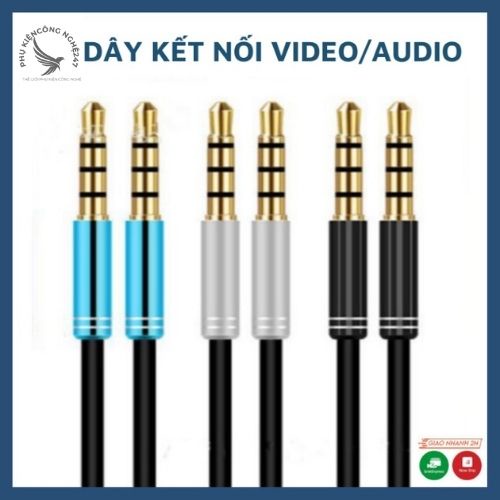 Dây kết nối, chuyển đổi 2 đầu thiết bị video,audio, dây dài1,5m nhiều màu sắc