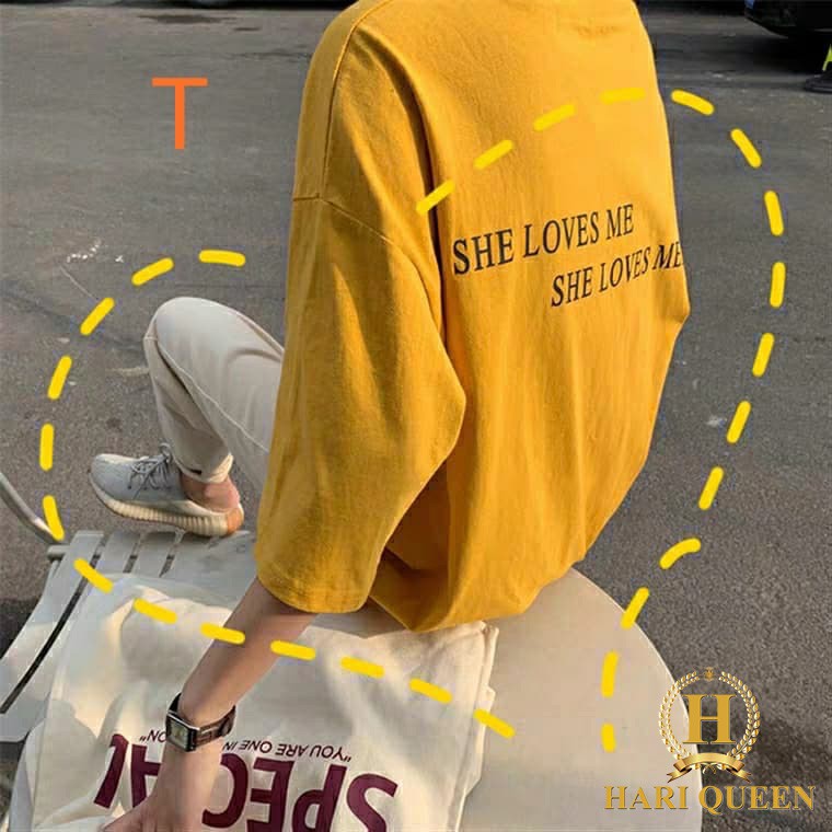 [FREE SHIP ĐƠN TỪ 50K] Áo phông She Loves in lưng DTR0520 1