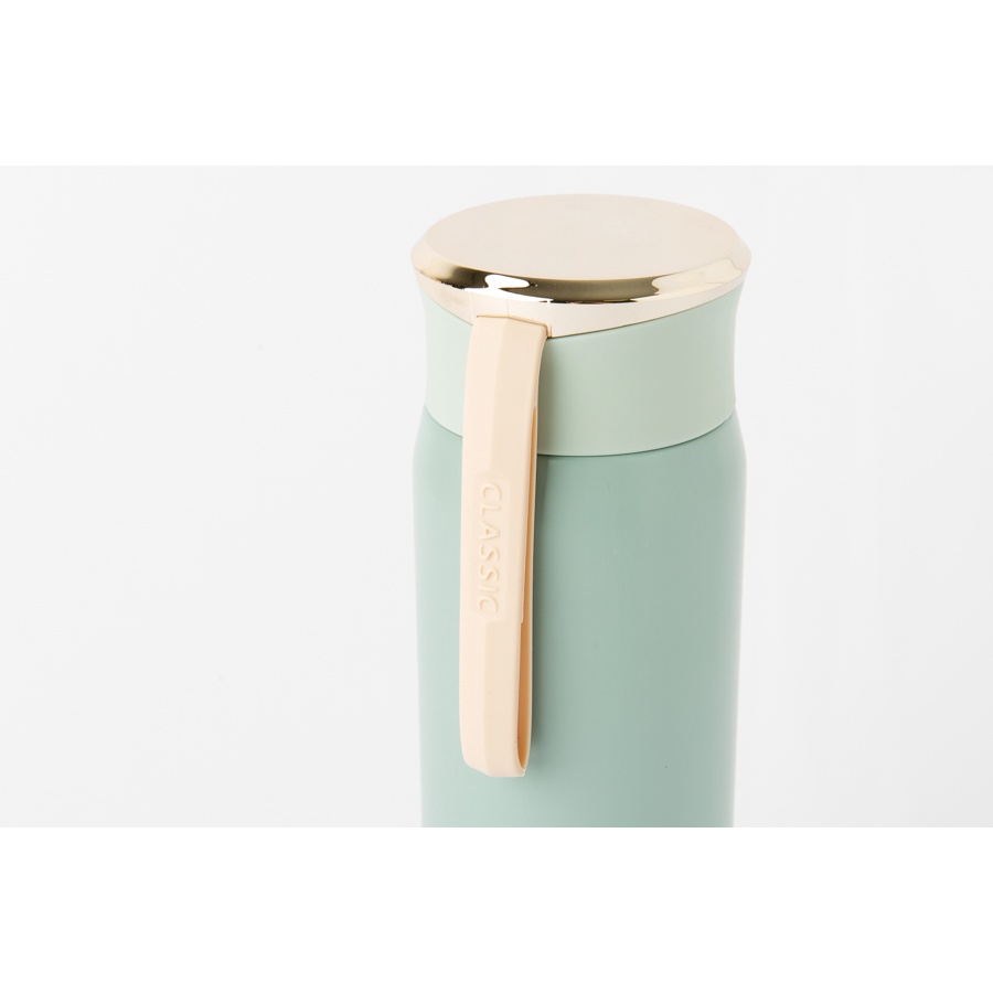 Bình Uống Nước Tumbler ARTBOX Hàn Quốc Màu Mint Bạc Hà Nắp Vàng Pastel