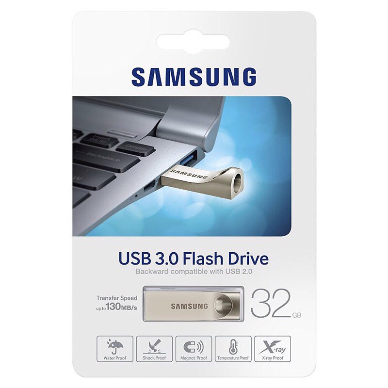 USB 4G/USB Samsung 3.0 - Silver Metal Pendrive 4G/8G/16G/32G/64G - BH 12 tháng