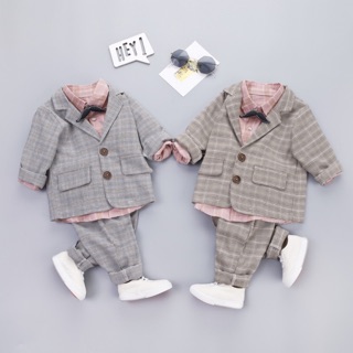 Set vest 3 món bé trai