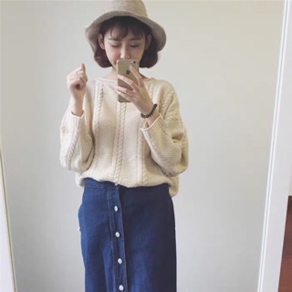 Áo len thừng ulzzang 4 màu