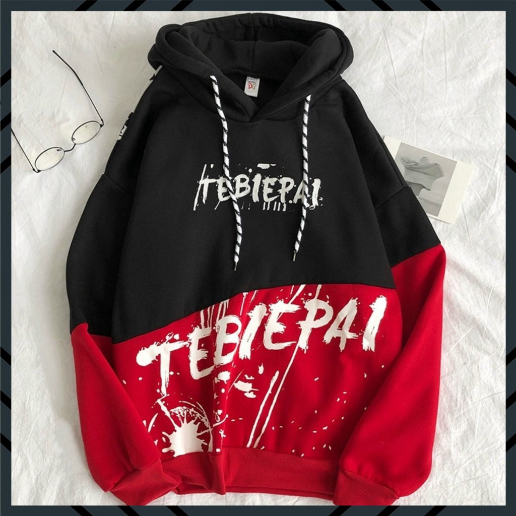 Áo hoodie nữ, áo hoodie nam, họa tiết chữ TEBIEPAI , áo hoodie siêu hot, thời trang thu đông 1 size dưới 65kg | BigBuy360 - bigbuy360.vn
