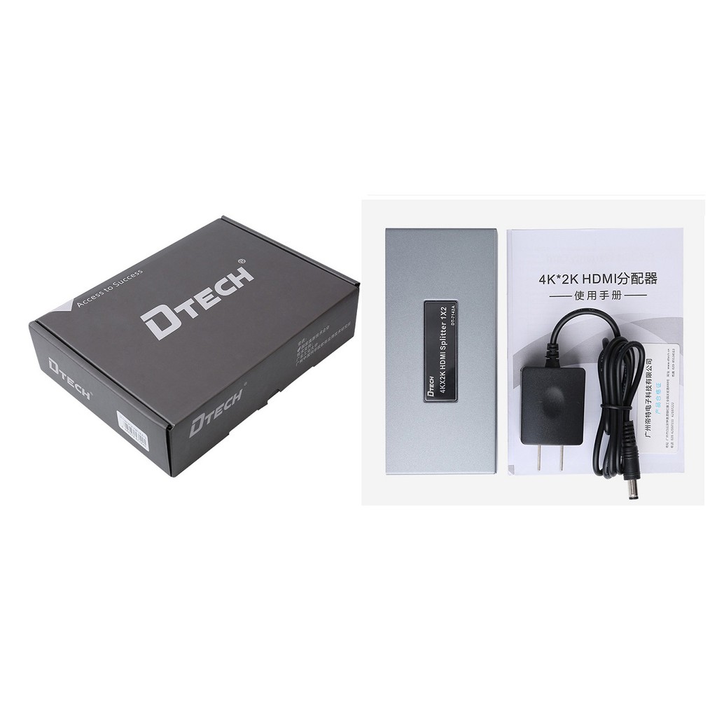 [Mã 253ELSALE hoàn 7% đơn 300K] (Freeship) Bộ chia HDMI 1 RA 4 DTECH DT-7144/DT7144A