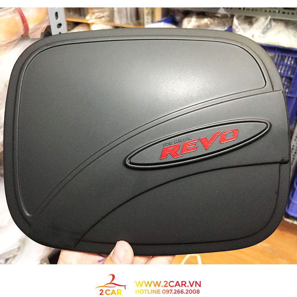 Ốp Nắp Bình Xăng Xe Toyota Hilux Revo 2016-2021 nhựa đen