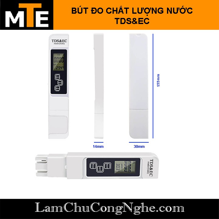 Bút đo chất lượng nước 3 trong 1 TDS&amp;EC