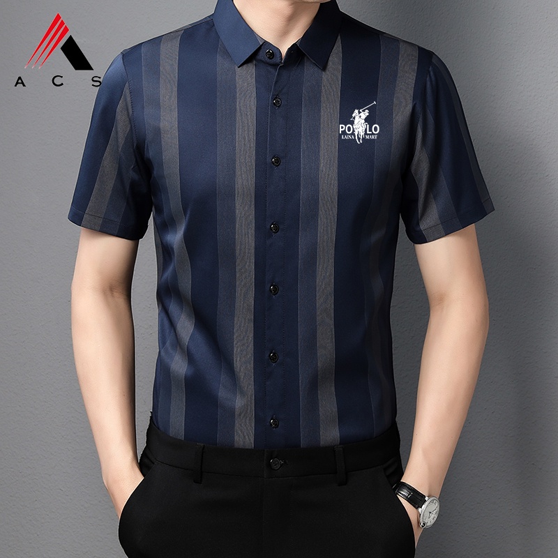 Áo Sơ Mi Ngắn Tay Thời Trang Đơn Giản Cho Nam