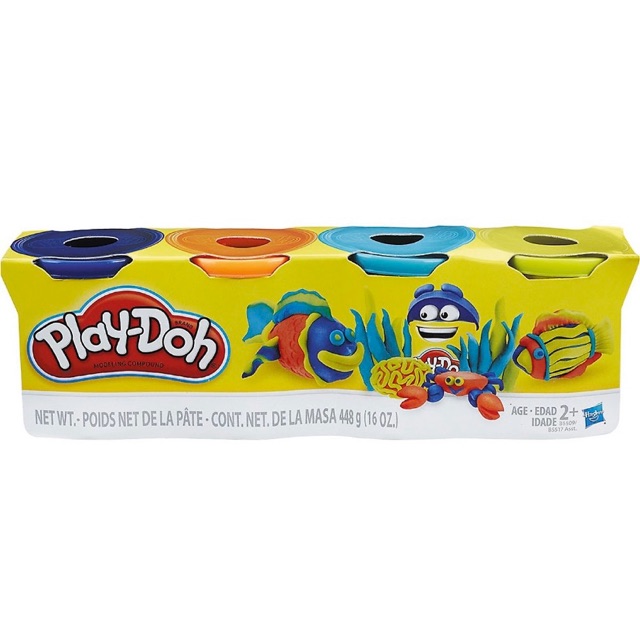 Combo 4 hũ đất nặn Playdoh