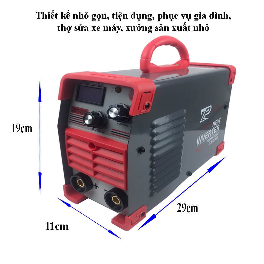 Máy hàn điện tử, máy hàn mini, máy hàn dùng gia đình công nghệ inverter ZX7-270, bảo hành 12 tháng