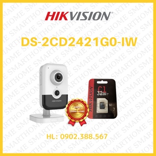 [ SẢN PHẨM BÁN CHẠY] Camera IP Cube hồng ngoại không dây 2.0 Megapixel HIKVISION DS-2CD2423G0-IW