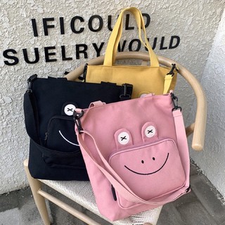 Túi tote sinh viên ếch cười