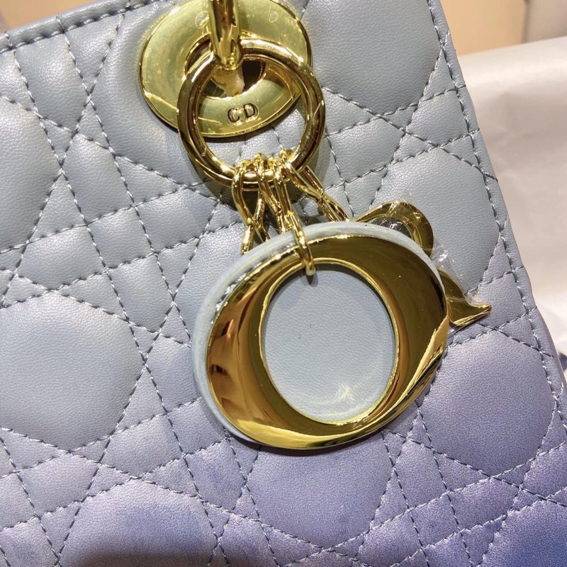 TÚI DIOR LADY LOANG XANH SIZE 20CM