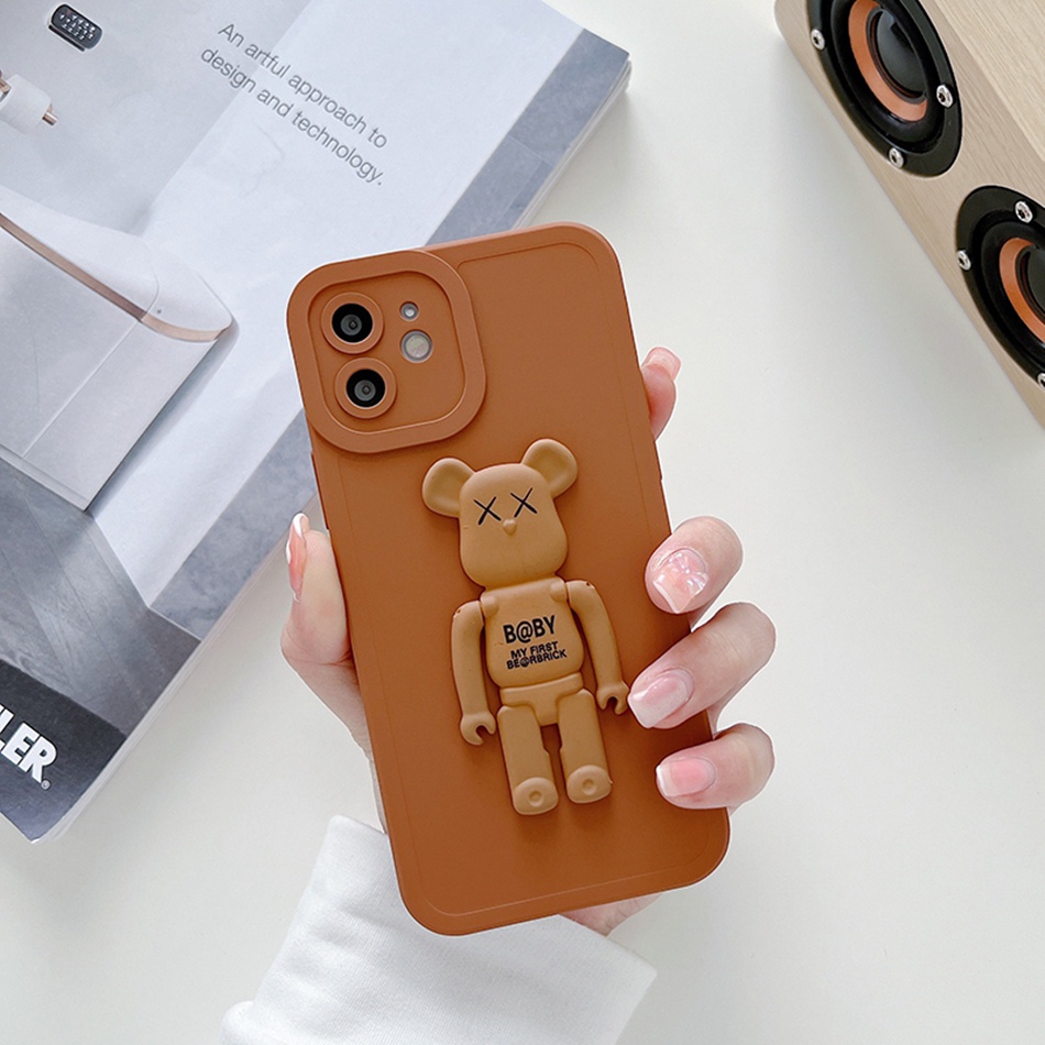 Ốp Điện Thoại Silicon Mềm Có Giá Đỡ Hình Vuông Cho iPhone 13 12 11 Pro MAX X XR XS MAX 7 8 Plus SE 2020 2022