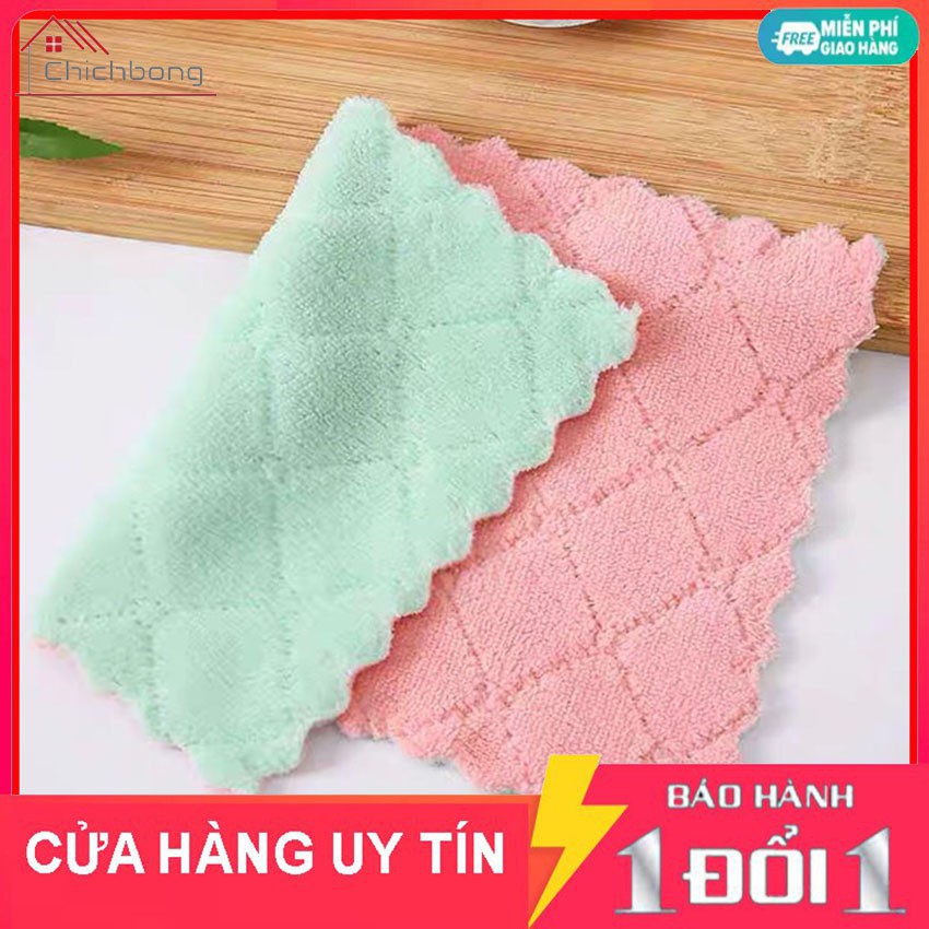 Combo 10 khăn lau đa năng, lau nhà bếp, lau xe, lau chén đĩa siêu thấm nước dễ giặt | Nhà Đẹp – Gia Dụng Tiện Ích