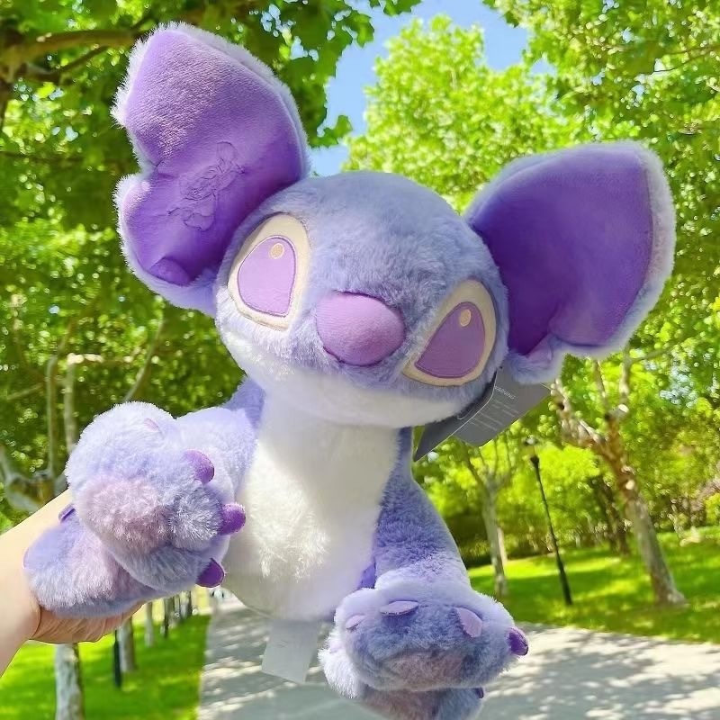 Thú Nhồi Bông Hình Stitch Màu Tím Macaron Dễ Thương 25 / 30cm