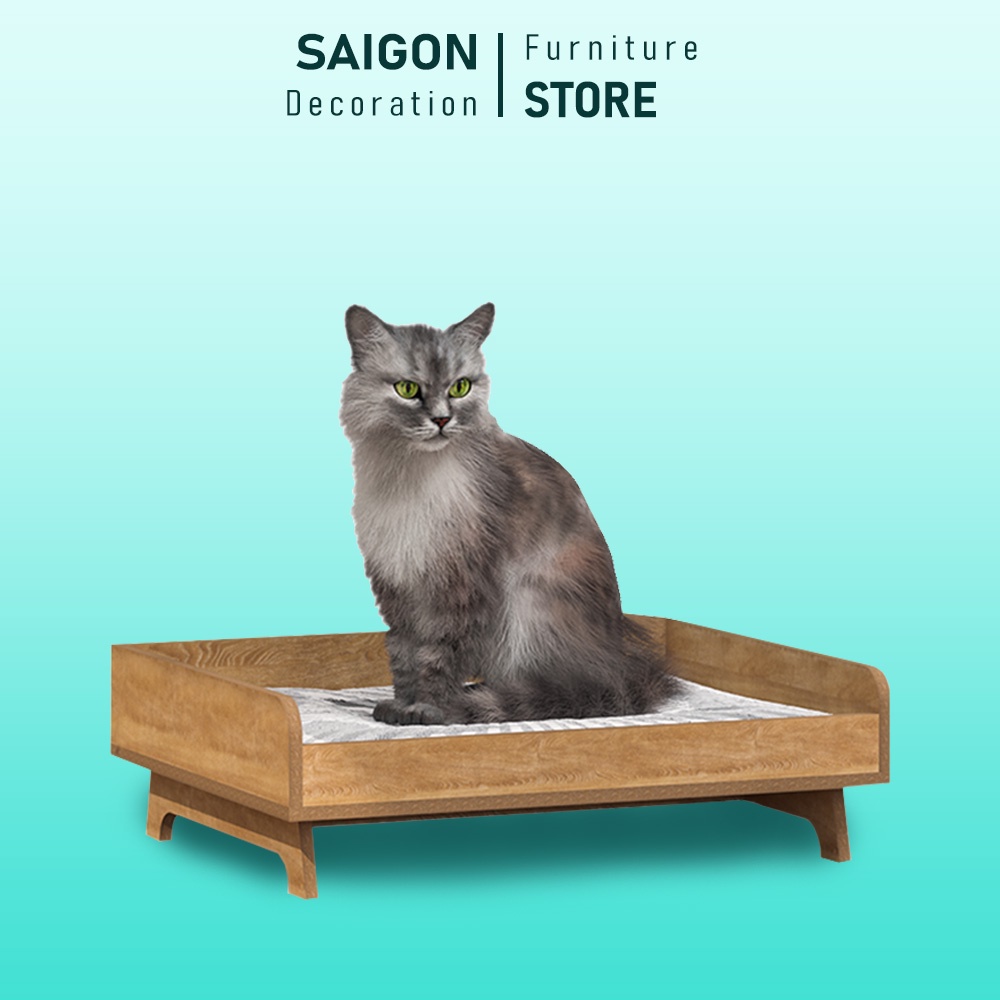 Giường cho mèo, kệ ngủ gỗ cho thú cưng giá rẻ (không kèm đệm lót) – SGP207