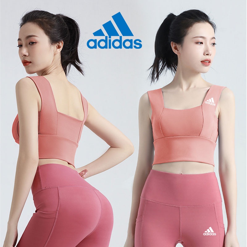 Adidas Áo bra Thể Thao Không Đường May Có Đệm Mút Nâng Ngực Dành Cho Nữ