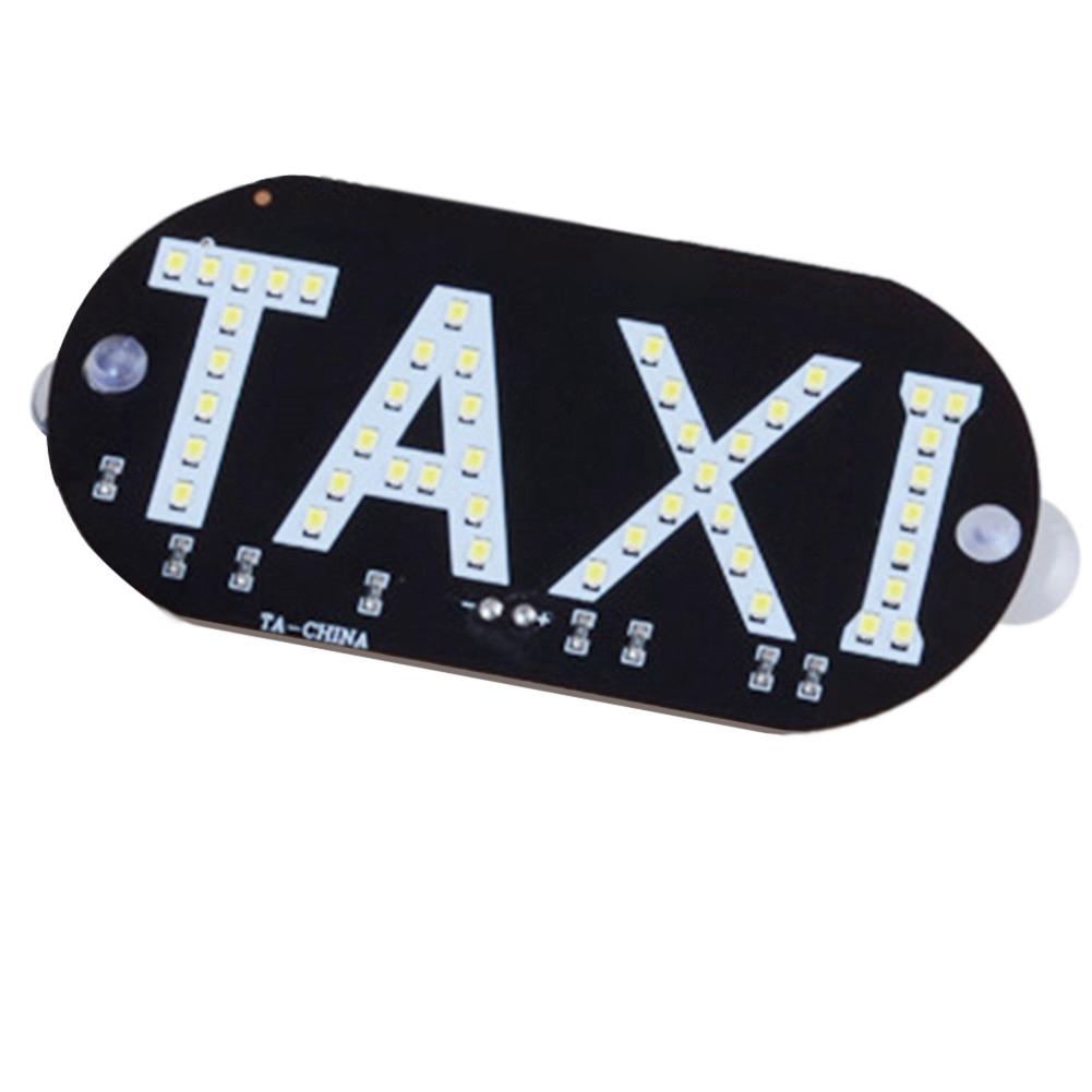 🚗1P đèn LED xe taxi taxi Cab đèn chỉ thị kính chắn gió Dấu hiệu kính chắn gió