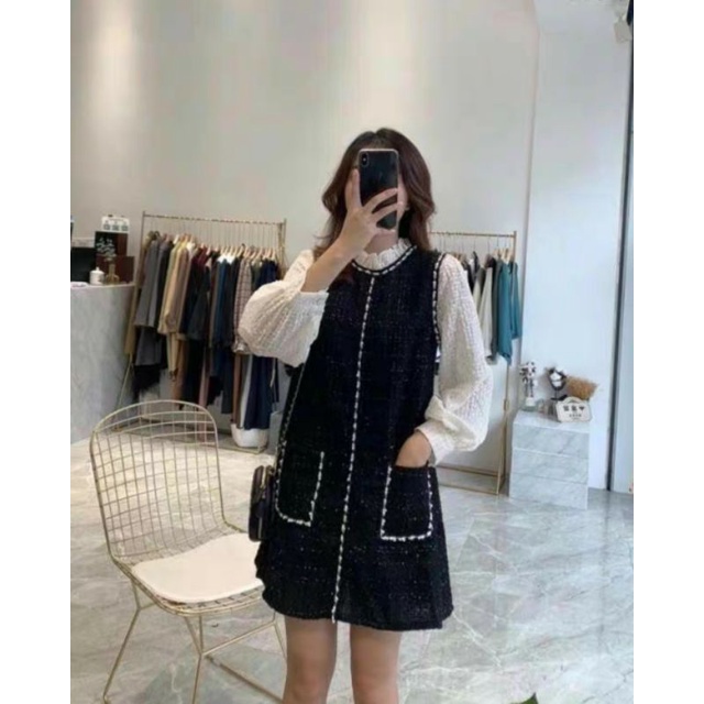 Váy tiểu thư chất dạ