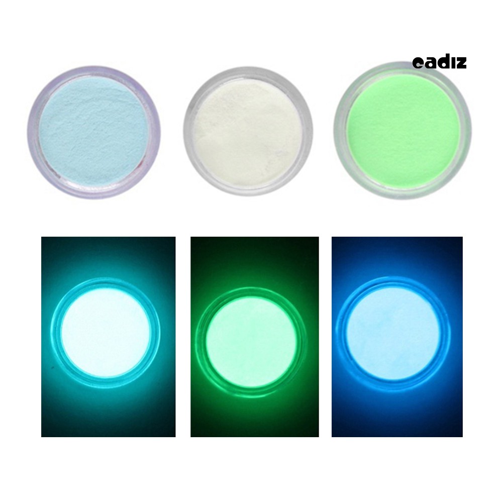 [Hàng mới về] Set 10 hộp bột dạ quang trang trí móng