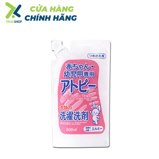 Nước giặt quần áo cho trẻ sơ sinh và trẻ nhỏ không chất phụ gia dành Elmie - Túi 800ml