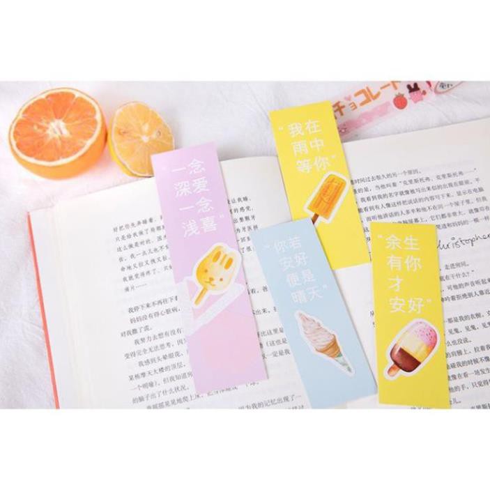 Bộ 45 Sticker Hàn Quốc hình que kem dễ thương dán trang trí E09