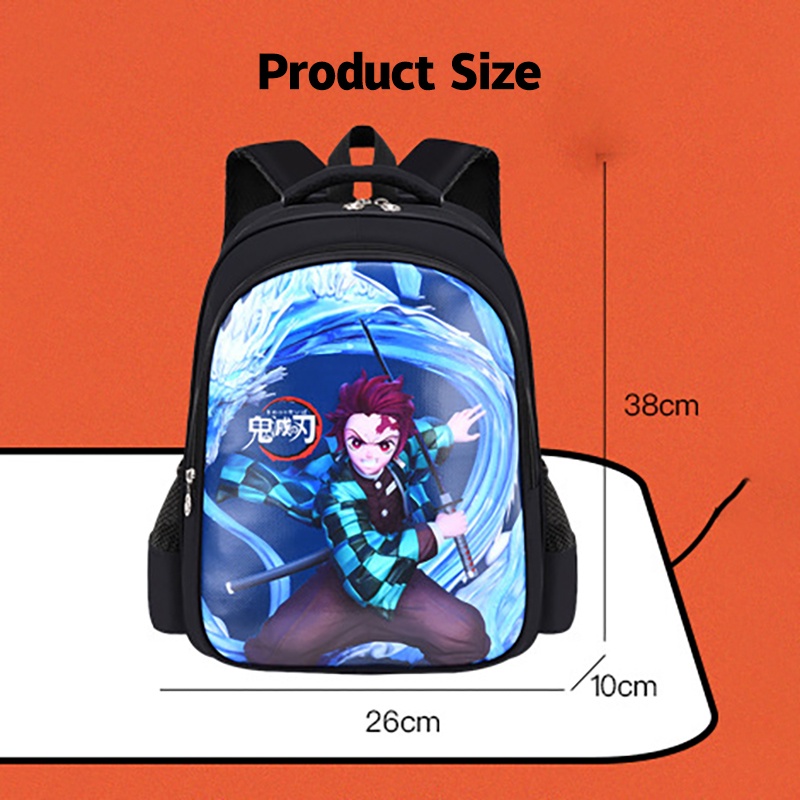 Menas Ba Lô Đi Học Trọng Lượng Nhẹ In Họa Tiết Hoạt Hình anime Cho Bé