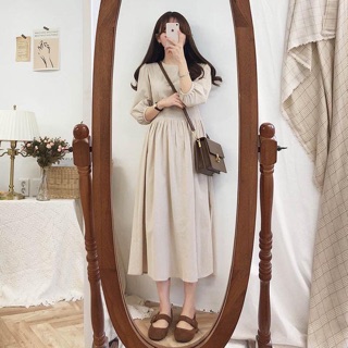 [ CÓ SẴN] VÁY VINTAGE BASIC 🌸 ảnh thật ở cuối