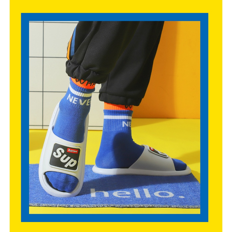 Dép đi trong nhà unisex nam nữ Suprem thời trang ulzzang Hàn Quốc đi cực êm mềm chân siêu Hot 2023 TH-87