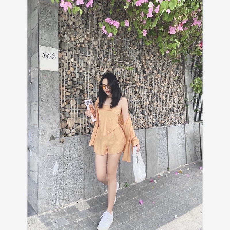 SET 3 MÓN ĐI BIỂN ĐŨI SORT KÈM ÁO YẾM