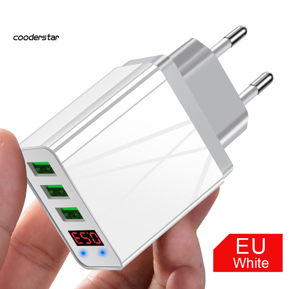 Củ Sạc Nhanh 3 Cổng Usb 3.1a Qc3.0