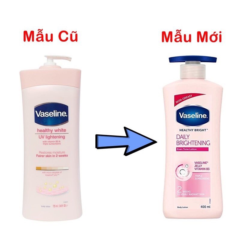 Sữa Dưỡng Thể Vaseline / 𝘍𝘳𝘦𝘦𝘴𝘩𝘪𝘱 / Dưỡng Thể vaseline Kem Trắng Da Toàn Thân Vaseline Lotion 725ml