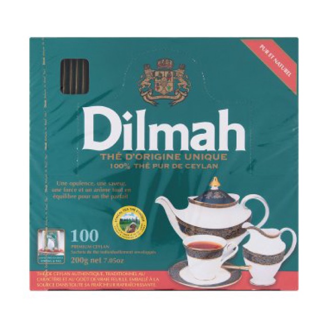 TRÀ ĐEN TÚI LỌC DILMAH 100 GÓI