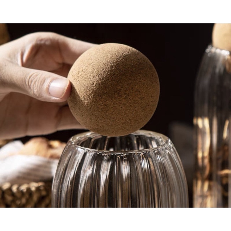 Hũ thuỷ tinh nắp gỗ, hũ thuỷ tinh decor, hũ gia vị
