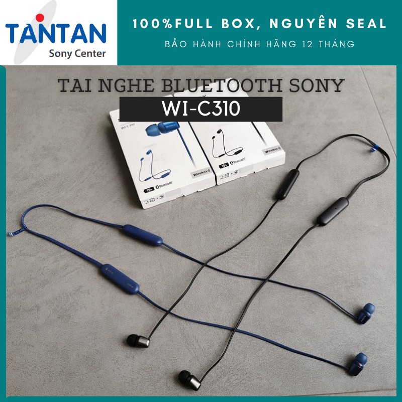 Tai Nghe BLUETOOTH 5.0 Sony WI-C310 | Siêu nhẹ 19g - Pin 15h - Sạc nhanh - Nghe gọi chất lượng cao - Âm thanh đậm chất