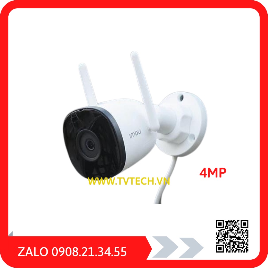 Camera không dây ngoài trời IMOU IPC-F22FP 2MP, tích hợp Mic thông minh, tiện lợi-IMOU F22 FP