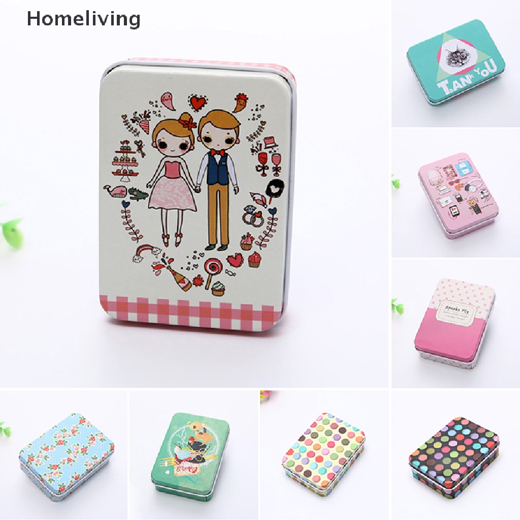 Hộp Thiếc Đựng Trang Sức / Kẹo In Hoạt Hình Dễ Thương