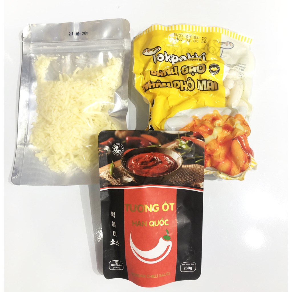[Tokbokki.com] COMBO Tokbokki Nhân Phô Mai kèm Phô Mai Bào Pháp
