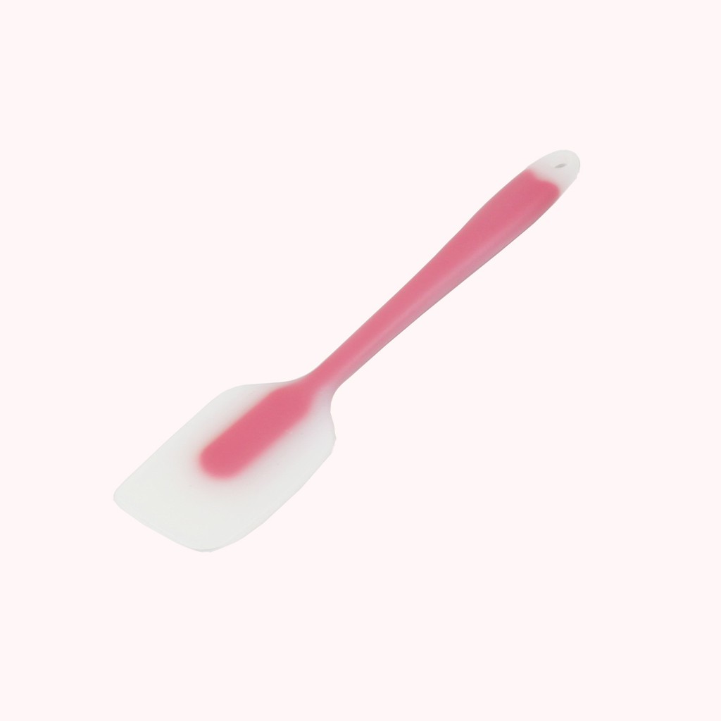 Phới dẹt silicon spatula đúc trong suốt chịu nhiệt 21 và 28 cm dùng để làm cây vét bột, trộn bột