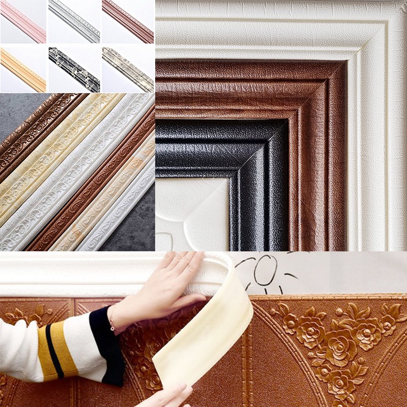 Viền xốp dán tường 3D kích thước lớn 230*4.5cm