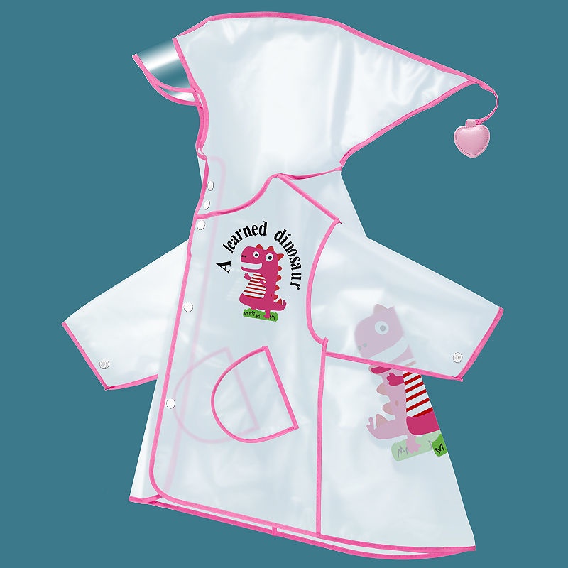 ♛Áo Mưa Trong Suốt Hình Khủng Long Đáng Yêu Dành Cho Bé