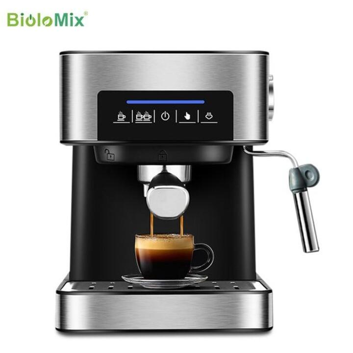 Máy pha cà phê Espresso BioloMix CM6863, công suất 850W, áp lực bơm 20 bar, 1.6 lít, bảo hành chính hãng 12 tháng