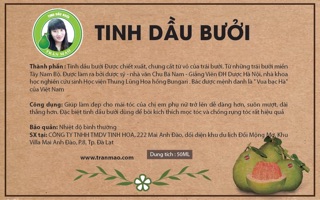 Tinh dầu bưởi Trần Mao