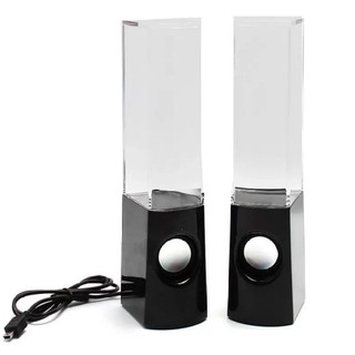 Loa nhạc nước di động 3D đèn led màu Đen