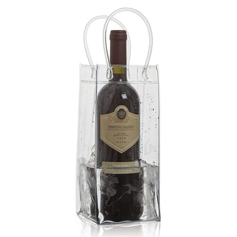 Túi Đựng Đá Bằng PVC Trong Suốt Cho Chai Rượu Lễ Tạ Ơn Giáng Sinh