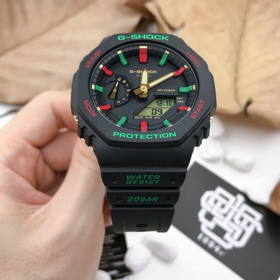 Đồng hồ nam Casio G-SHOCK GA-2100 / GA-2100TH-1A chống va đập chính hãng