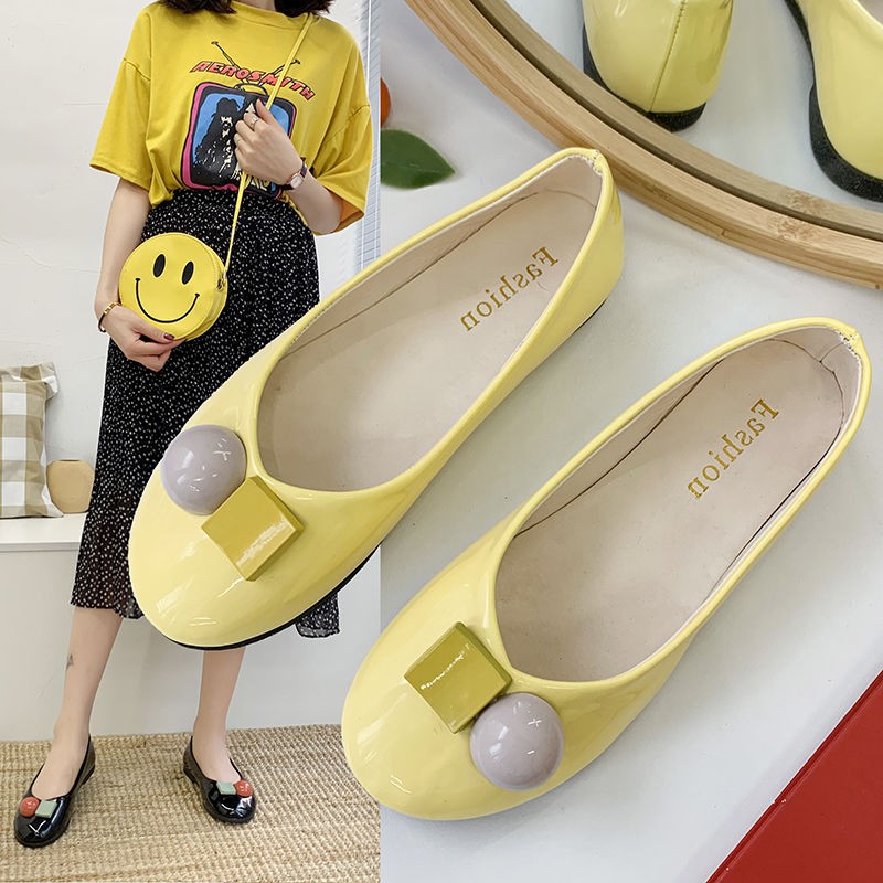 (ORDER) Giày búp bê ulzzang da bóng nhiều màu | BigBuy360 - bigbuy360.vn