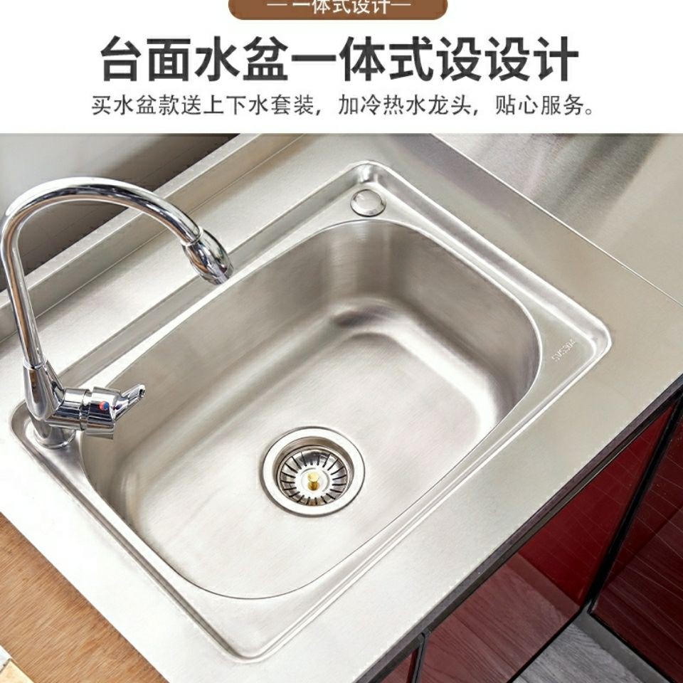 Tủ inox đơn giản đựng bát đĩa bếp kết hợp cho thuê gia đình | BigBuy360 - bigbuy360.vn