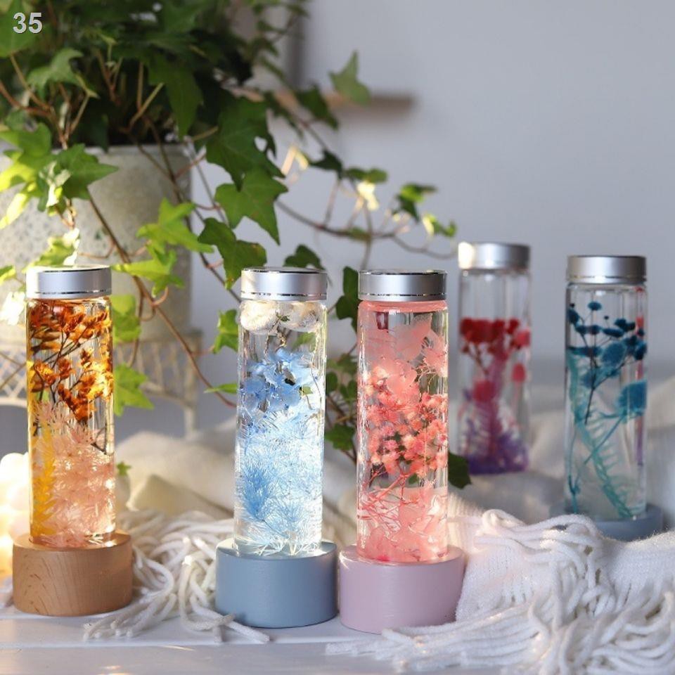 YQuà tặng sinh nhật Gypsophila hoa bất tử nổi hộp cây mẫu khô cho bạn gái và ngày lễ