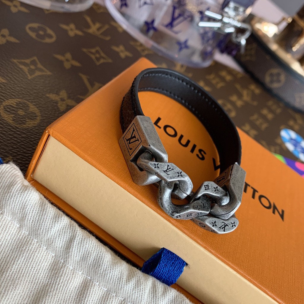 LV Vòng Tay Da Nhiều Lớp Phong Cách Retro Cho Cặp Đôi